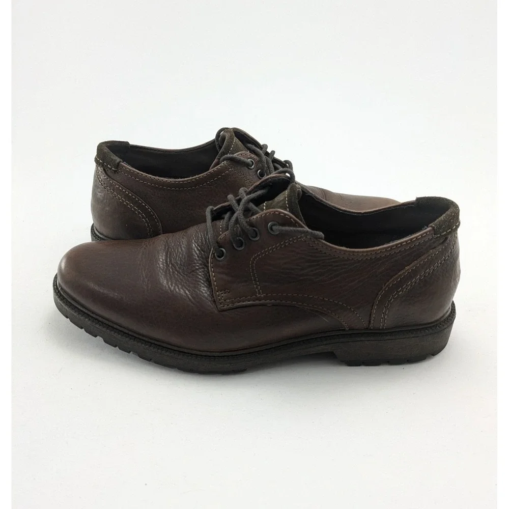 Mens J. Murphy Novick Cap Toe Oxford Brown Leather Dress Shoes 59-37709 Size 9.5